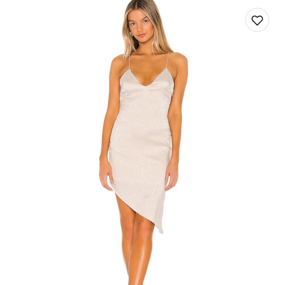 Nwt asymmetric slip dress